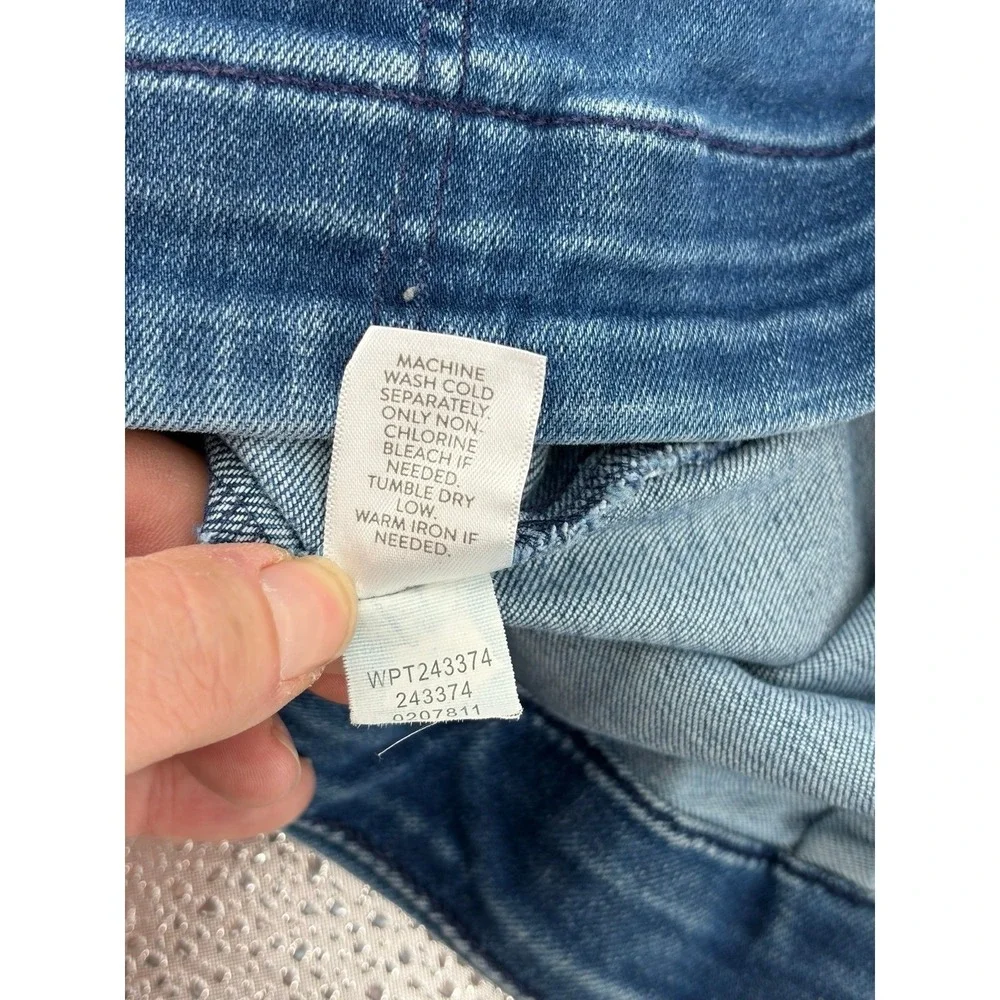 J.Jill‎ Pull On Denim Shorts, Blue Stretch Bermuda, High Rise, Women's Size 22